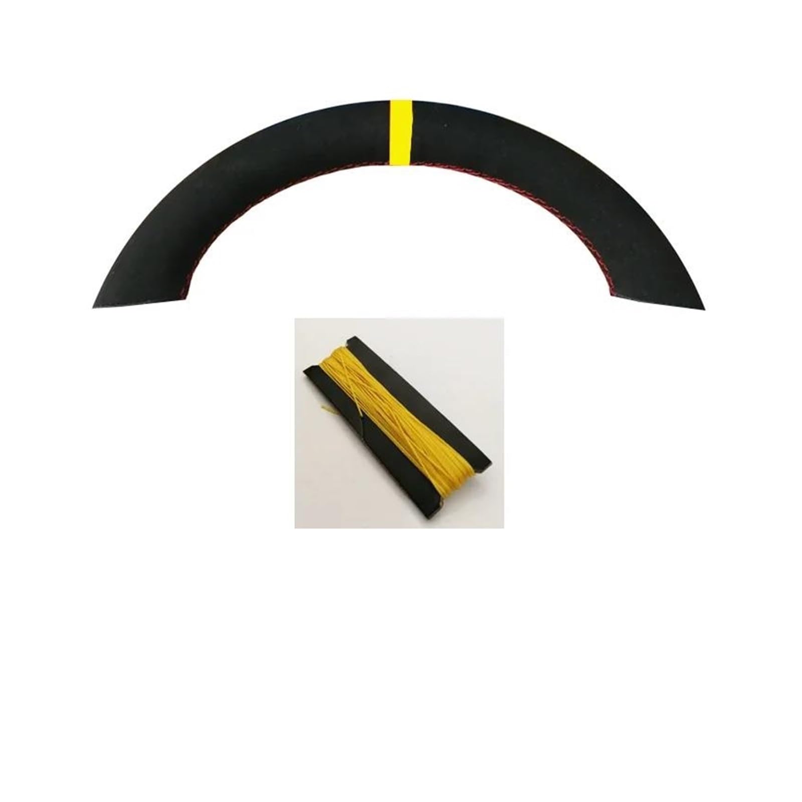 Lenkradbezug Lenkradhülle Lenkradabdeckung Für Benz C200 C250 C300 B250 B260 A200 A250 Für Sport CLA220 Schwarz Leder DIY Angepasst Auto Lenkrad Abdeckung(Style B) von WSUMKH