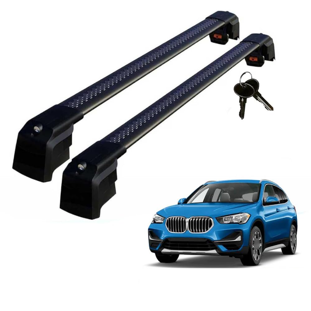 Auto Dachträger, für BMW X1 MK2 (F48) 2016-2022 Aluminium Dachträger Relingträger Abschließbar Auto Dachträger Querträger Reisen Camping Zubehör von WSXCDE