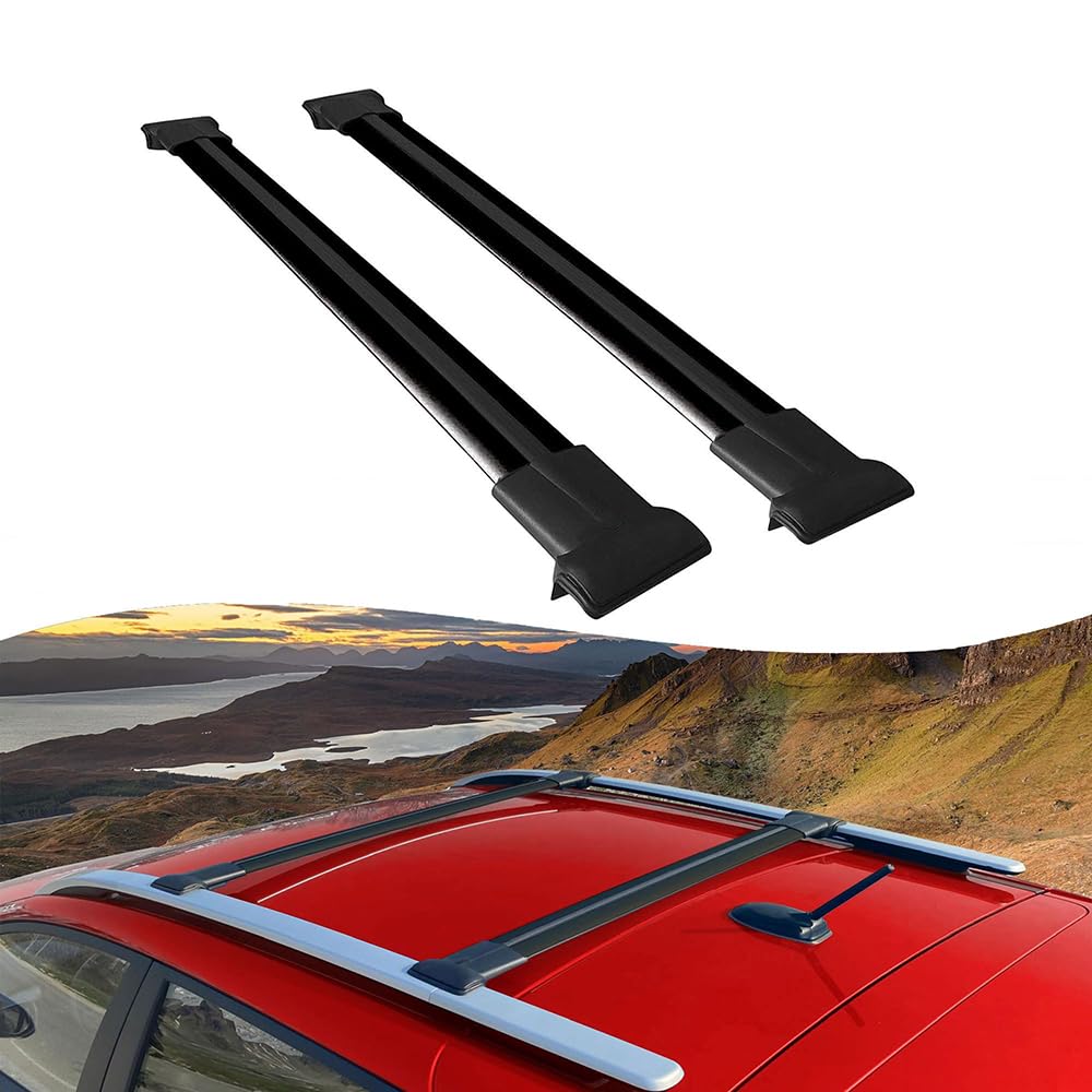 Auto Dachträger, für Citroen C4 Cactus SUV 2014-2020 Aluminium Dachträger Relingträger Abschließbar Auto Dachträger Querträger Reisen Camping Zubehör,B von WSXCDE