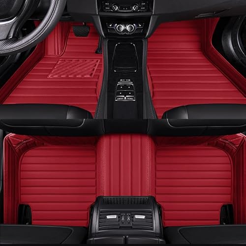 Auto Fußmatten, für Audi Q3 F3 2019-2024 PU-Leder Vollabdeckung Teppich Allwetter Wasserfest Antirutsch FußMatten Auto Fussmatten Set,B-LHD von WSXCDE