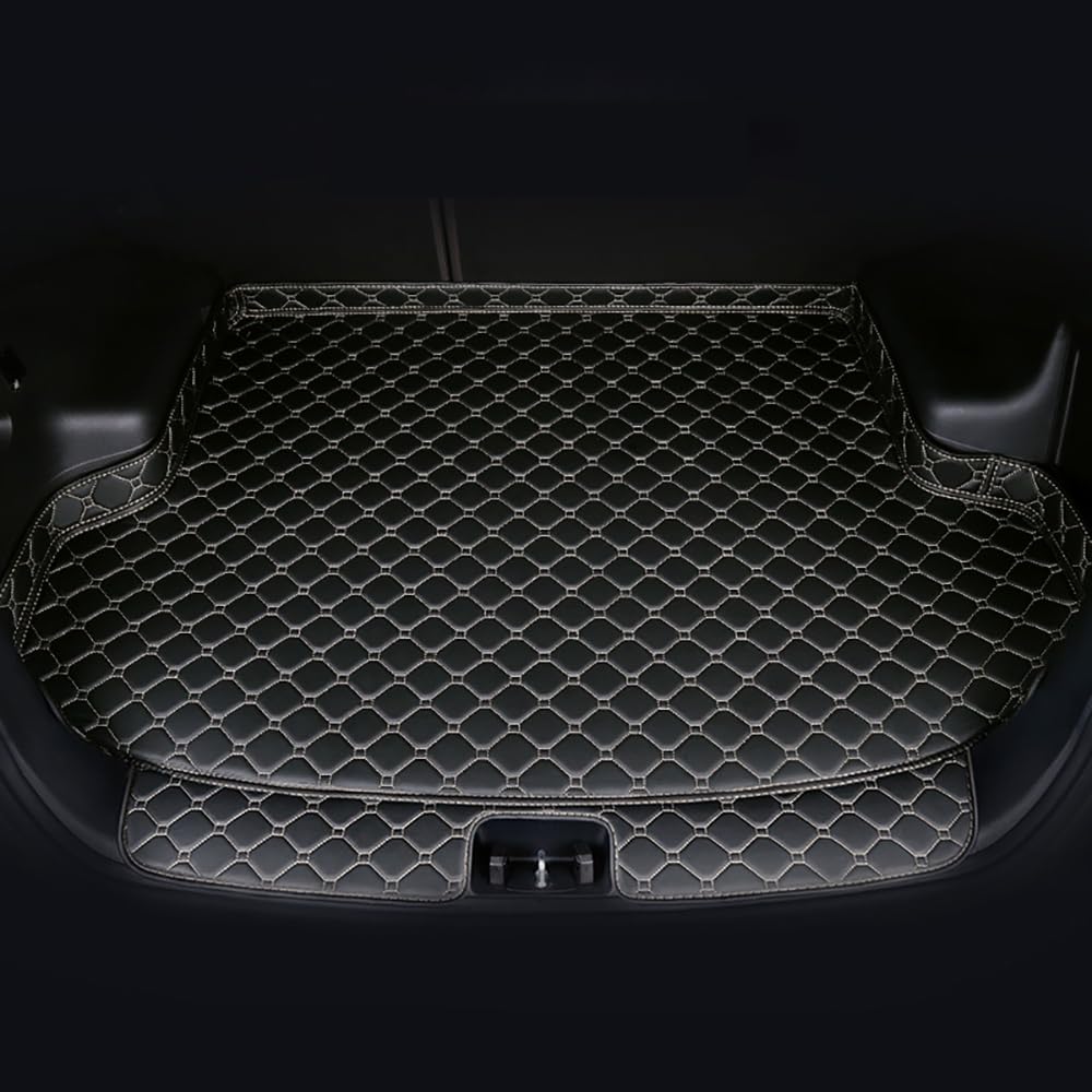 Auto Kofferraum Schutzmatte, für VW Tiguan 2017-2022 2023 Auto Leder Kofferraummatten rutschfest Wasserdicht Kratzfest Kofferraum Schutzmatte,D von WSXCDE
