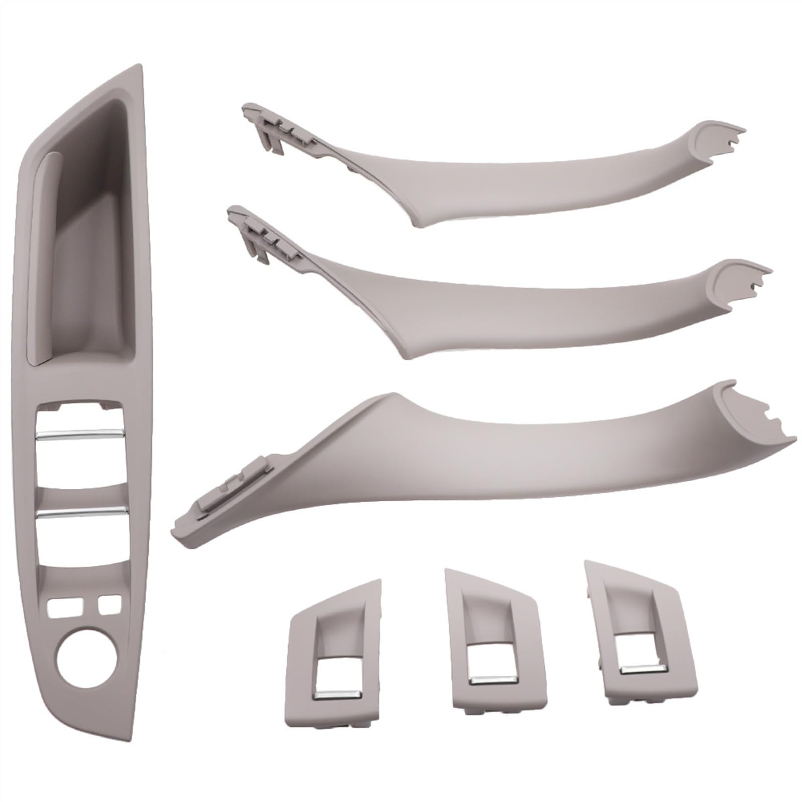 WTIXCRQ Auto Innengriff Kompatibel Mit F10 F11 5 Series Linkslenker LHD Autoseite Innentürgriffabdeckung Innentürgriffverkleidung Zugverkleidungsabdeckung(6) von WTIXCRQ