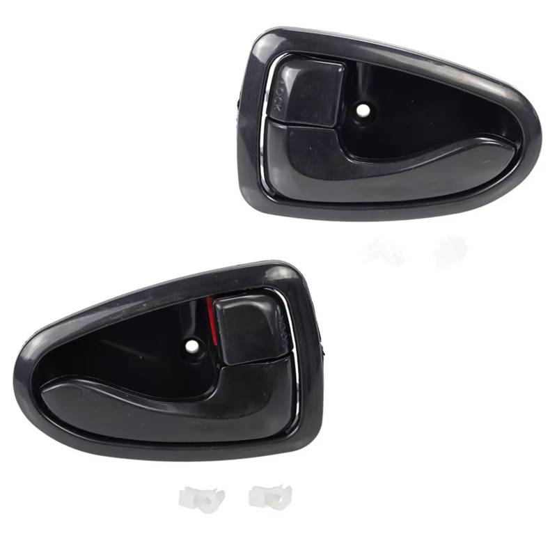 WTIXCRQ Auto Innengriff Kompatibel Mit Hyundai Für Accent Für Verna 2000 2001 2002 2003 2004 2005 2006 8262025000 Auto-Innentürgriff Auto-Innentürgriff(Pair Black) von WTIXCRQ