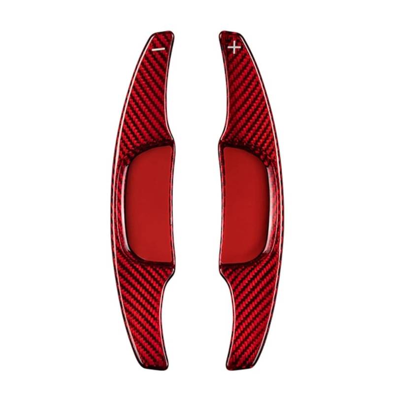 WTIXCRQ Kompatibel Mit Mazda 3 Für 2020 2021 Auto Lenkrad Verlängerung Shift Paddle Shifter Carbon Fiber Auto Paddle Shifter Shift Lenkrad Auto lenkrad schaltwippen(Red) von WTIXCRQ