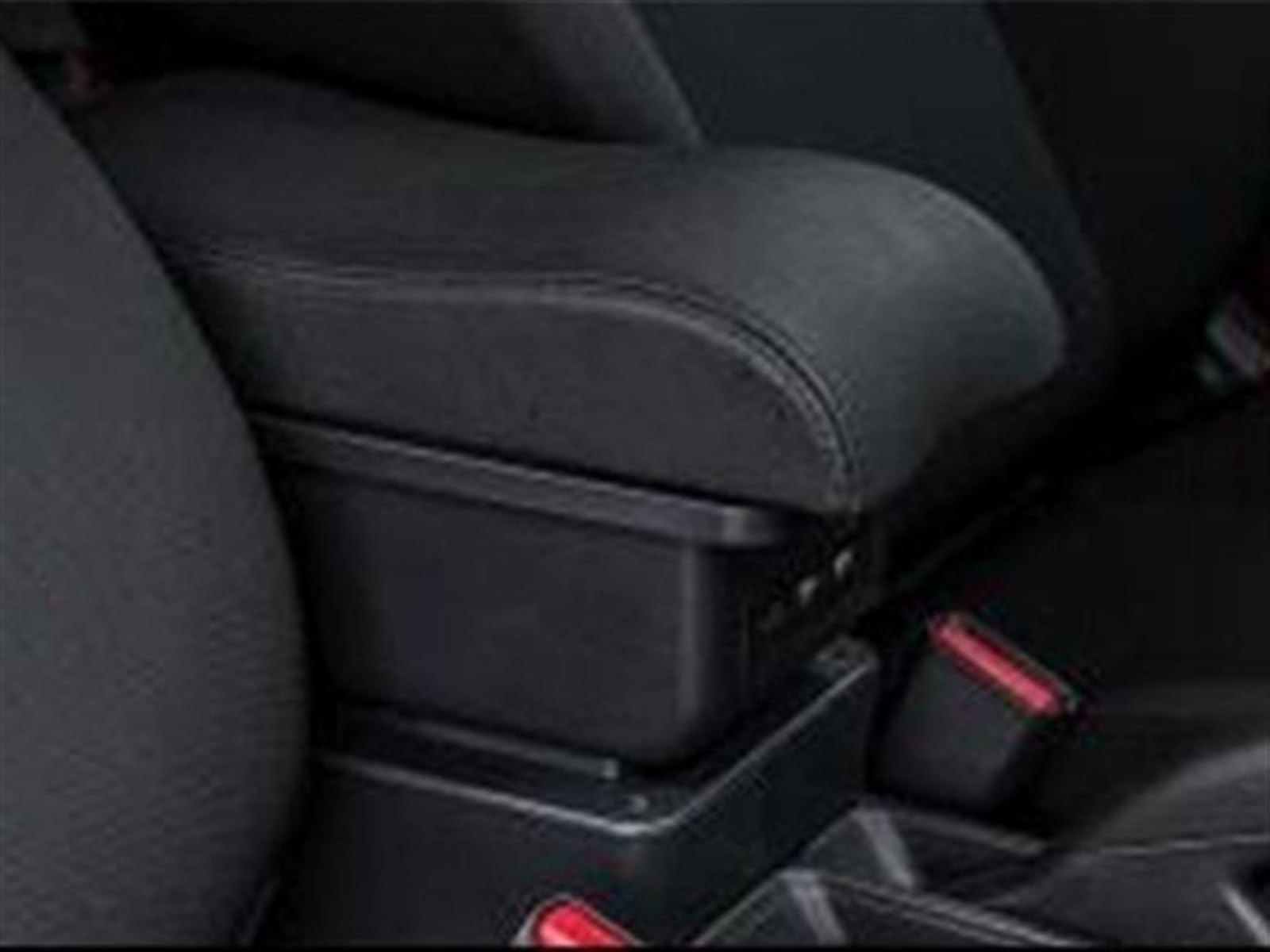 WTIXCRQ Kompatibel Mit VW Für Golf 7 Mk7 2013 2014 2015 2016 2017 Armlehnenbox Zentrale Aufbewahrungsbox Mit USB-Autozubehör Auto-Armlehne Armlehnen Auto(B Black line) von WTIXCRQ