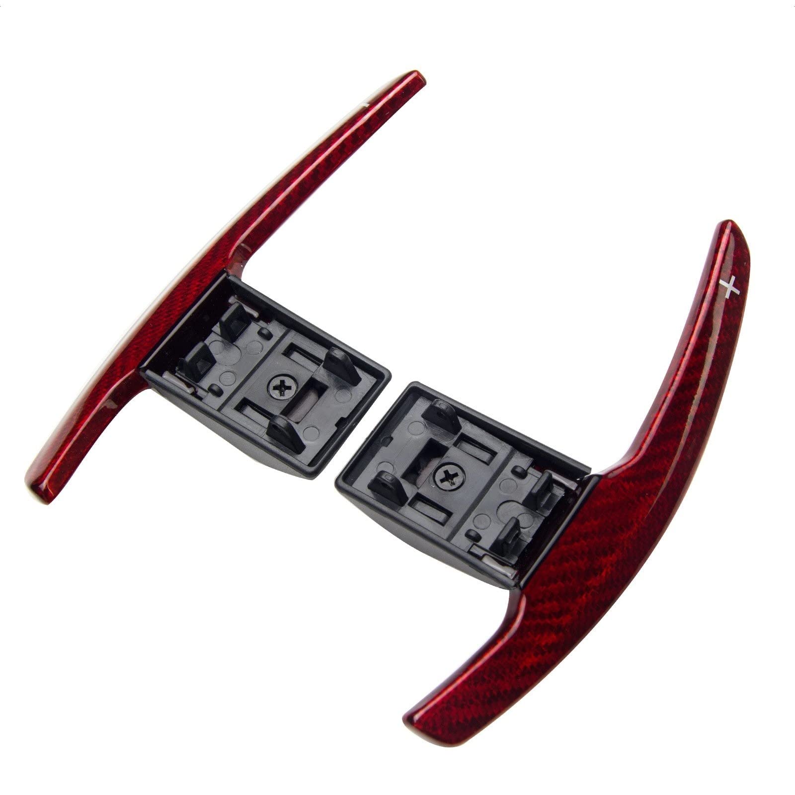 WTIXCRQ Kompatibel Mit Z4 I3 Auto-Lenkrad-Schaltwippen-Verlängerungen Paddle Shifter Cover Extender Interior Dekorative Teile Auto lenkrad schaltwippen(Red) von WTIXCRQ