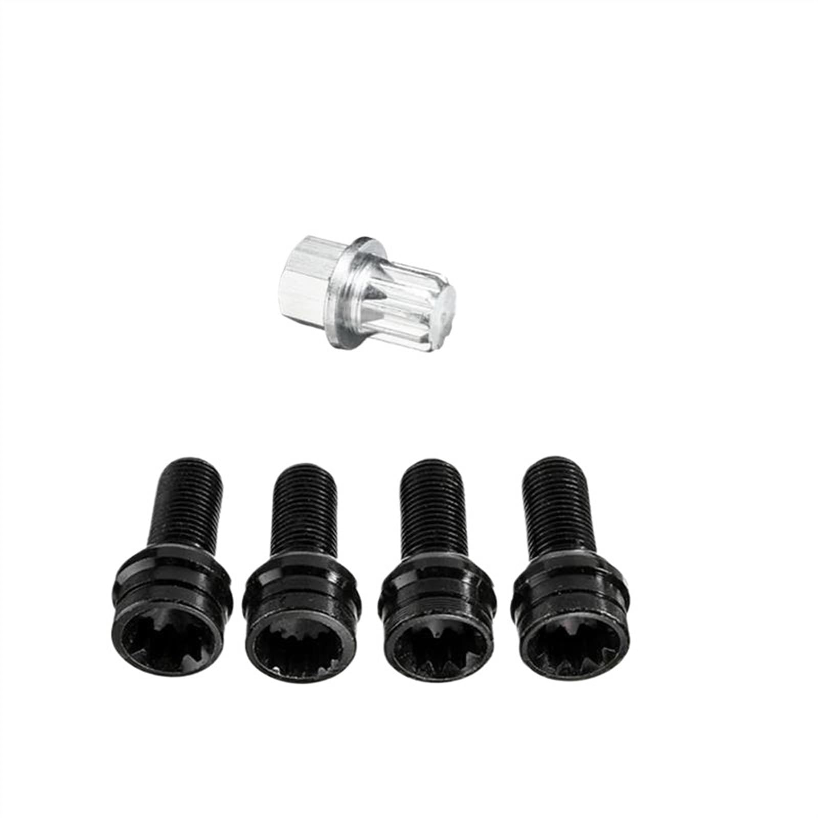 WTIXCRQ Radbolzen Radschraube 17 Mm Autozubehör Radschraubenbolzen Und Sicherungsradmuttern-Set Mit Schlüssel-Radnabenmuttern von WTIXCRQ