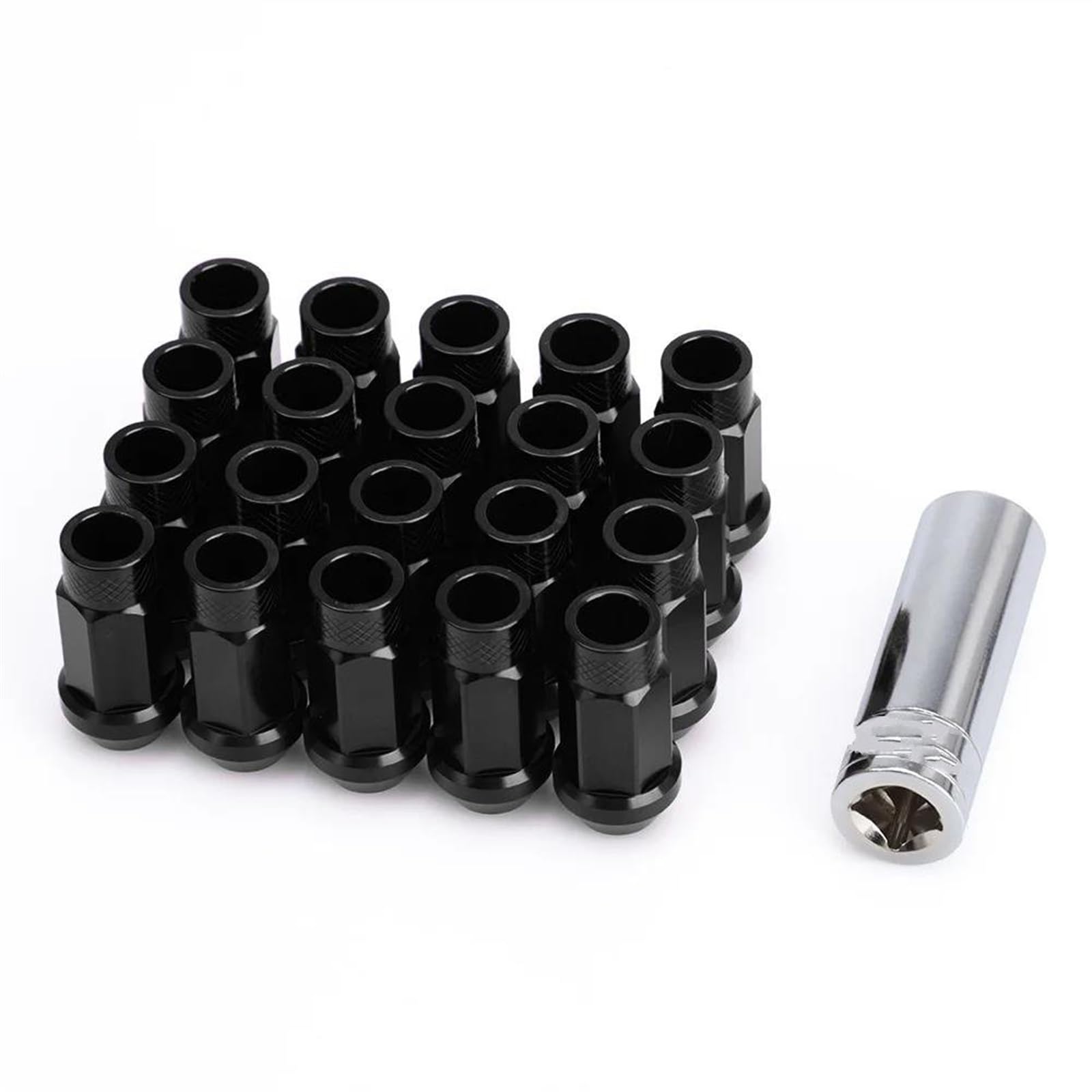 WTIXCRQ Radbolzen Radschraube 20PCS Auto Zubehör Rad Sicherungsmuttern Länge 50mm M12x1,25 M14x1,5 Hex19mm Radnabe Bolzen Bolzen Mutter Ersatz Teile(2,M14x1.5) von WTIXCRQ