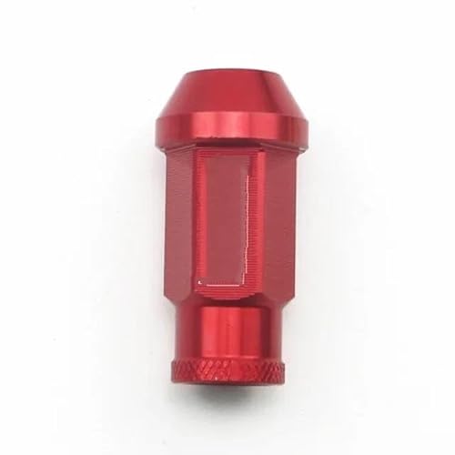 WTIXCRQ Radbolzen Radschraube Kompatibel Mit Acura Für Civic Für Integra Radmuttern M12x1,5 52MM Radschrauben 20PCS Autoteile(Red,M12x1.25) von WTIXCRQ