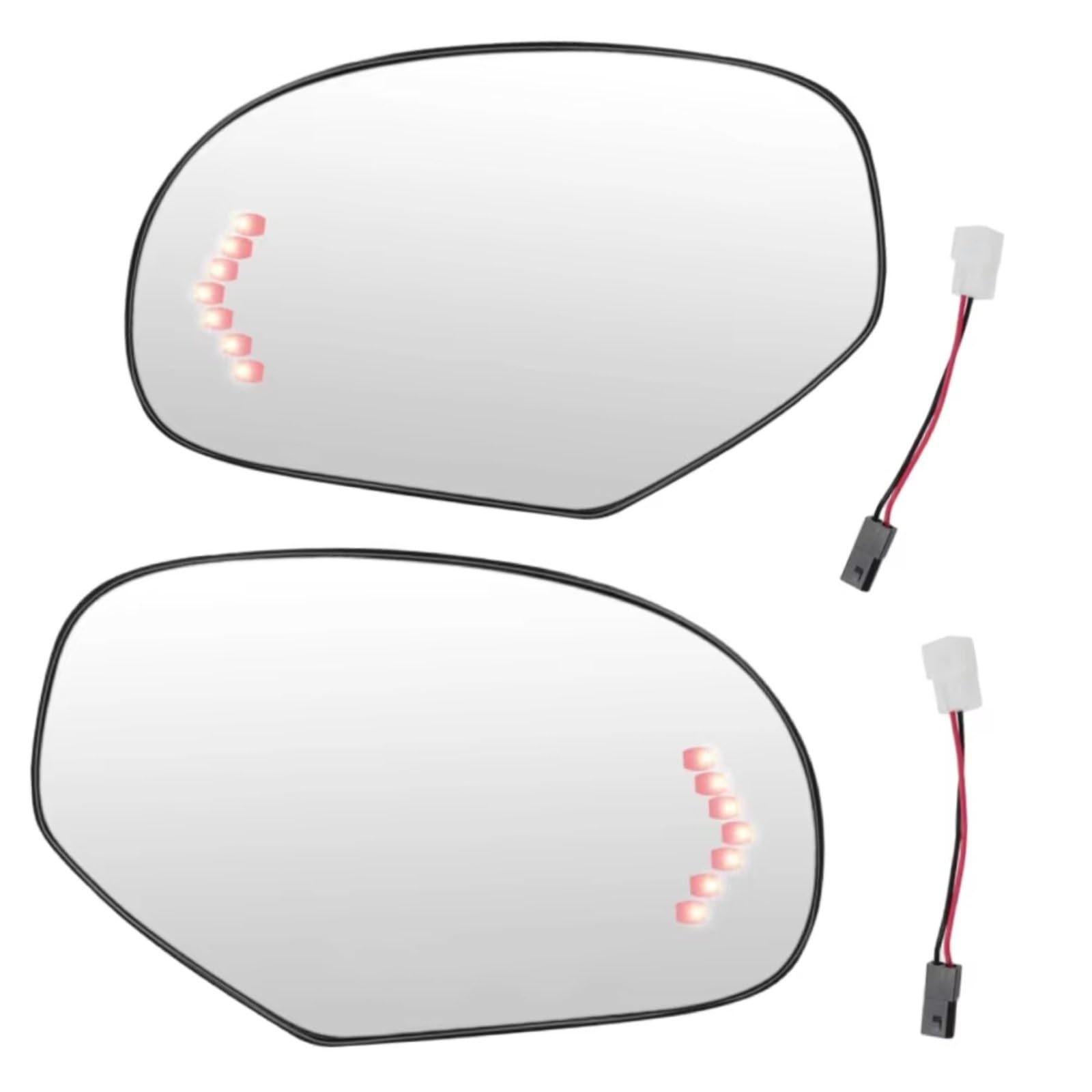 WTIXCRQ Rückspiegel Spiegelglas Kompatibel Mit Chevrolet Für Avalanche 2007–2008 Für Tahoe 2007–2013. Auto Beheizter Seitenflügelspiegel Glas Rückspiegel Glaslinse GM1324138(1 Pair) von WTIXCRQ