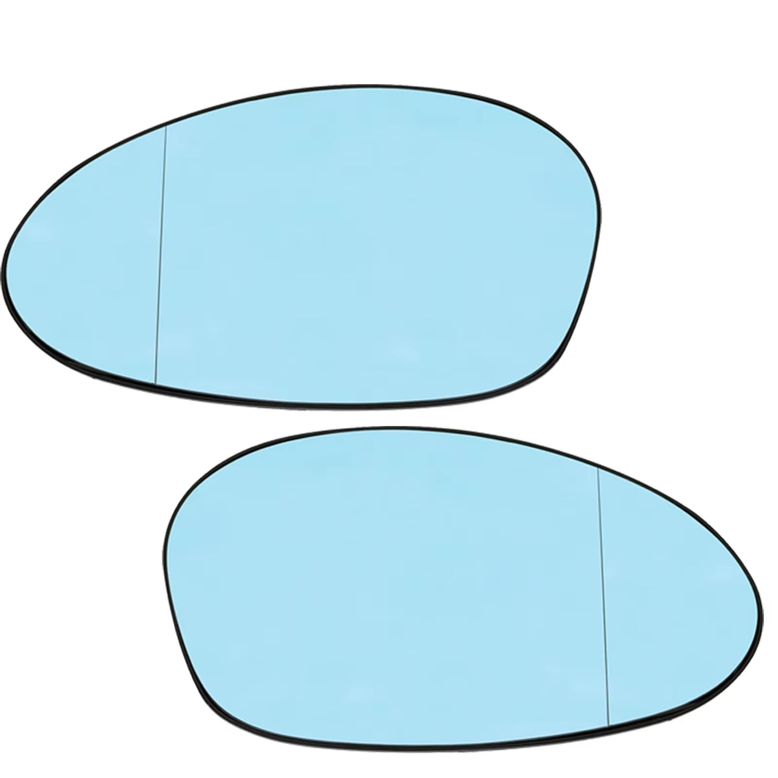 WTIXCRQ Rückspiegel Spiegelglas Kompatibel Mit Für E90 E91 E87 E88 2004–2009, Auto-Seitenflügel, Beheiztes Rückspiegelglas, Weitwinkel-Rückspiegelglas, 51167145267(White,1 Pair) von WTIXCRQ