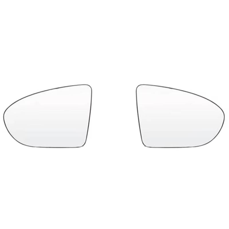 WTIXCRQ Rückspiegel Spiegelglas Kompatibel Mit Nissan Für Qashqai Für Dualis 2007–2014. Auto-Links-Rechts-Seitenspiegelglas, Beheizte Konvexe Rückspiegel-Glas-Rückplatte von WTIXCRQ