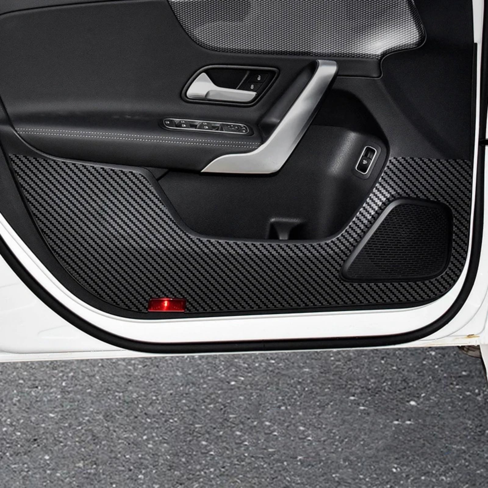 WTIXCRQ Seitentür Anti Kick Pad Kompatibel Mit Benz A Class 2019–2024, Anti-Kick-Pad Für Autotüren, Anti-Kollisions-Aufkleber, Seitentür-Anti-Kick-Pad-Schutzabdeckung(Multi-Colored) von WTIXCRQ