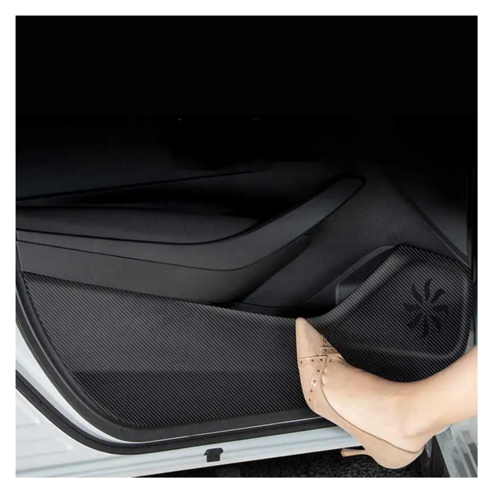 WTIXCRQ Seitentür Anti Kick Pad Kompatibel Mit Lexus UX 200 250h 260h 300e ZA10 2019-2024, 4-teiliges Anti-Kick-Pad Für Autotüren, Anti-Kick-Pad Für Seitentüren, Autotür-Kick-Zierleiste von WTIXCRQ