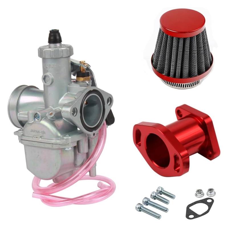 Für 125 140 150 160cc Dirt Pit Bike Für Mikuni VM22 Vergaser PZ26 26mm Carb Ansaugrohr Verteiler 38mm Luftfilter Kit Motorrad Vergaser(6) von WTPWVBPMF