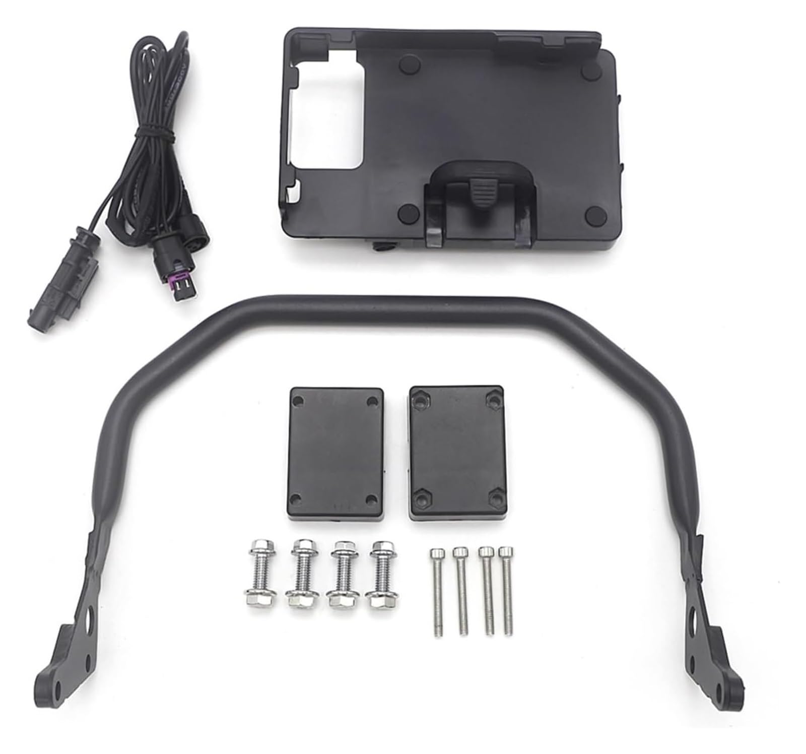 Für B&MW Für R1200GS Für R1250GS LC 2013-2020 Motorrad Drahtlose Lade GPS Handy Halter Stehen Navigation Halterung Navigationshalterung Motorrad(USB Battery Set) von WTPWVBPMF