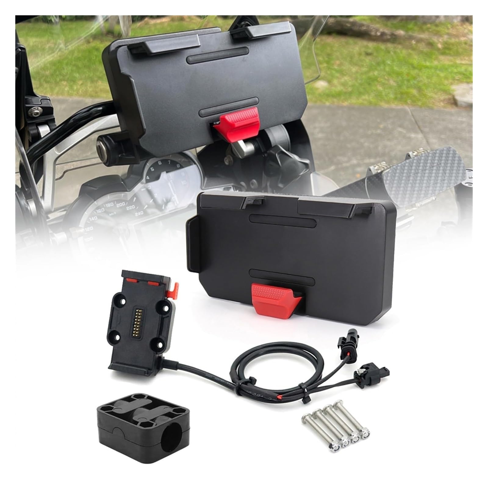 Für B&MW R1200GS R1250GS LC F750GS F850GS Motorrad USB Handy GPS Navigation Halterung Drahtlose Lade Unterstützung Navigationshalterung Motorrad von WTPWVBPMF