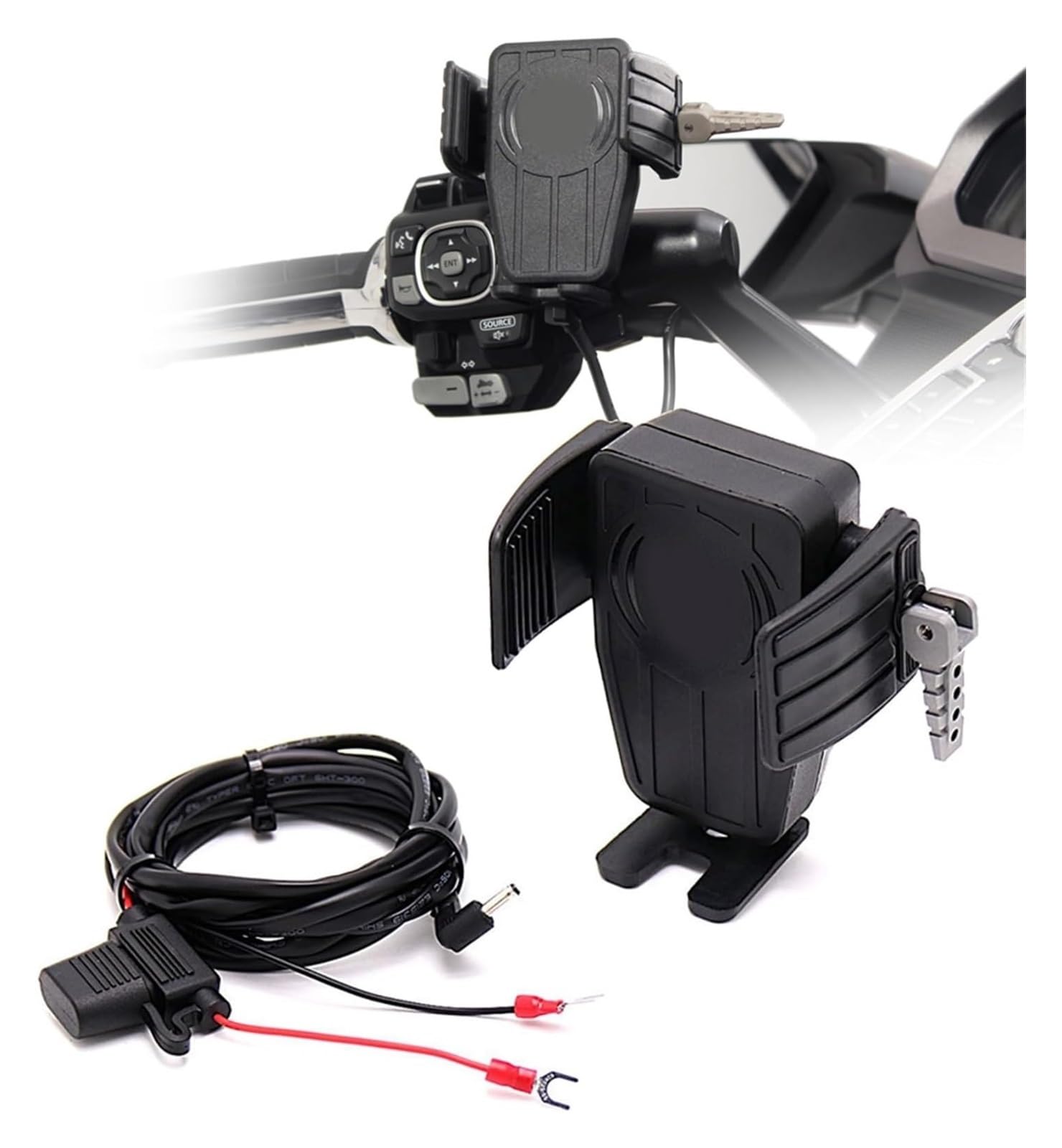 Für Goldwing DCT 2018 2019 2020 2021 Motorrad Drahtlose Lade GPS Telefon Halter Navigation Halterung Navigationshalterung Motorrad(A) von WTPWVBPMF