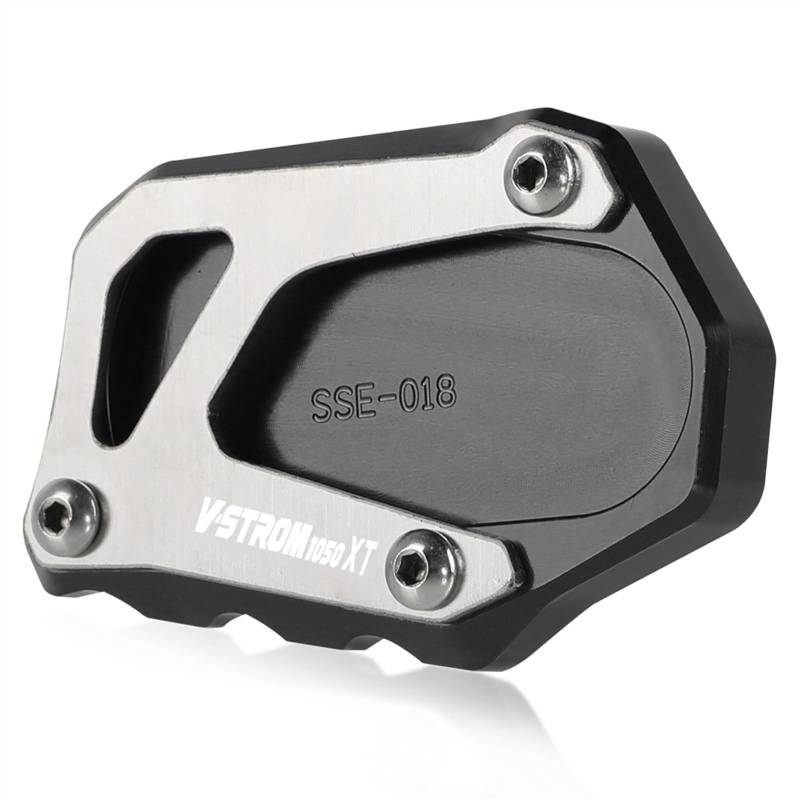 Für S&UZUKI Für V&Strom Für GSX-S1000 F Für Katana 2019 2020 2021 Motorrad Kickstand Fuß Seitenständer Verlängerung Pad Stützplatte Motorrad-Seitenständer-Plattenpolster(1,B) von WTPWVBPMF