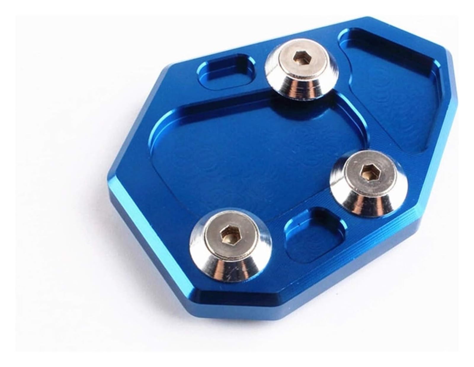 Für S1000RR 2010-2014 Seitenständervergrößerung Motorradzubehör Seitenständer Kickstand Verlängerungsplatte Fußpolster Motorrad-Seitenständer-Plattenpolster(Blau) von WTPWVBPMF