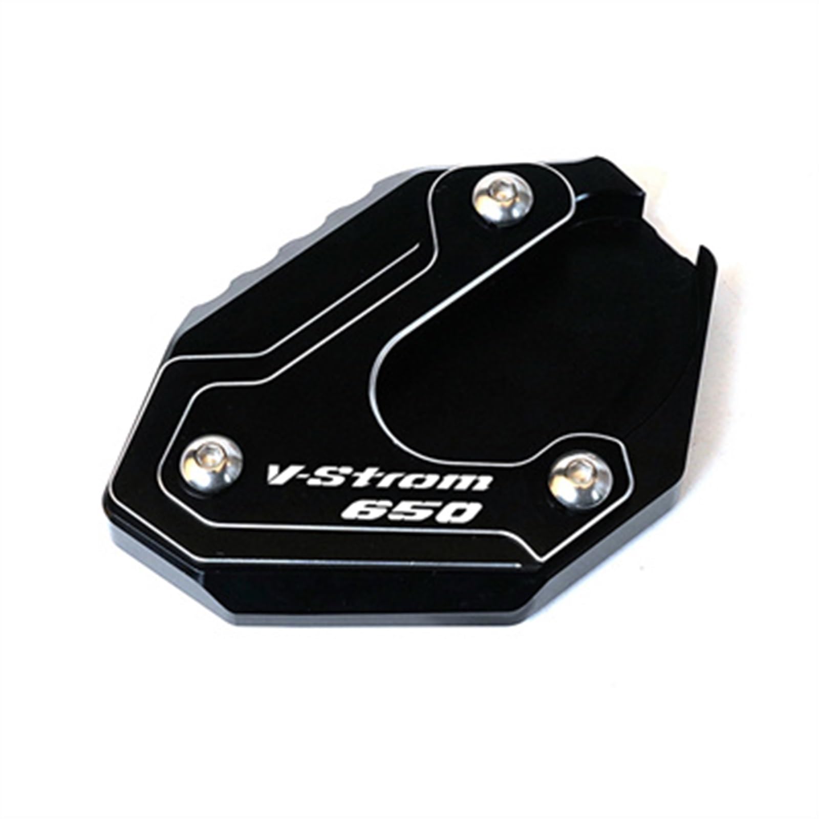 Motorrad Kickstand Fuß Seitenständer Verlängerung Pad Stützplatte Für S&UZUKI Für V&Strom Für DL650 Für 650 XT 2004-2022 Motorrad-Seitenständer-Plattenpolster(D) von WTPWVBPMF