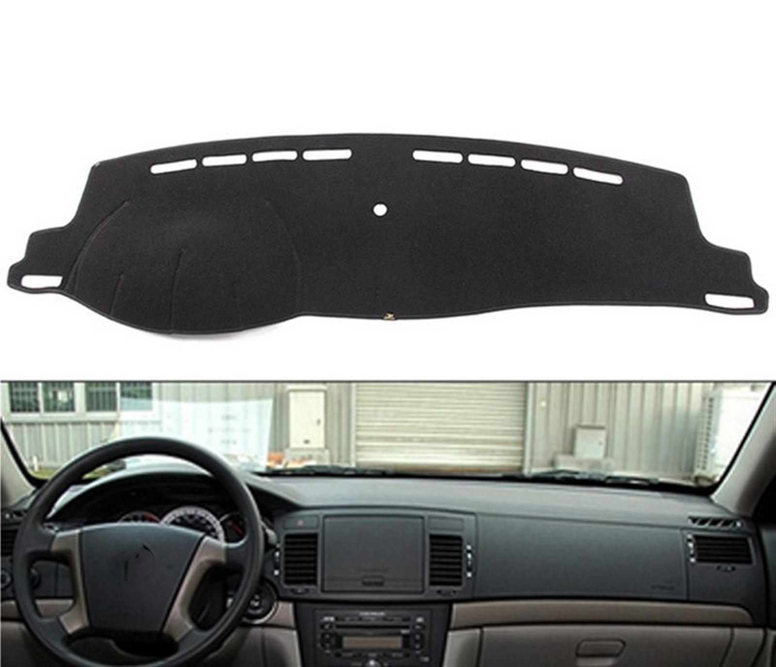 Armaturenbrett Matte Teppich Für Chevrolet Für Epica 2007-2012 Rechts- Und Linkslenker Auto Armaturenbrett Abdeckungen Matte Schatten Kissen Pad Teppiche Shade Board Pad(Blue Edge,Linkslenker) von WTXXGQ