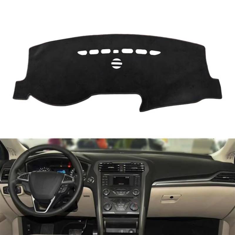 Armaturenbrett Matte Teppich Für Ford Für Fusion 2013 2014 2015 2016 2017 2018 2019 Linkslenker Auto Dashboard-Dash Matte Nicht-Slip Sonnenschutz Pad Shade Board Pad von WTXXGQ