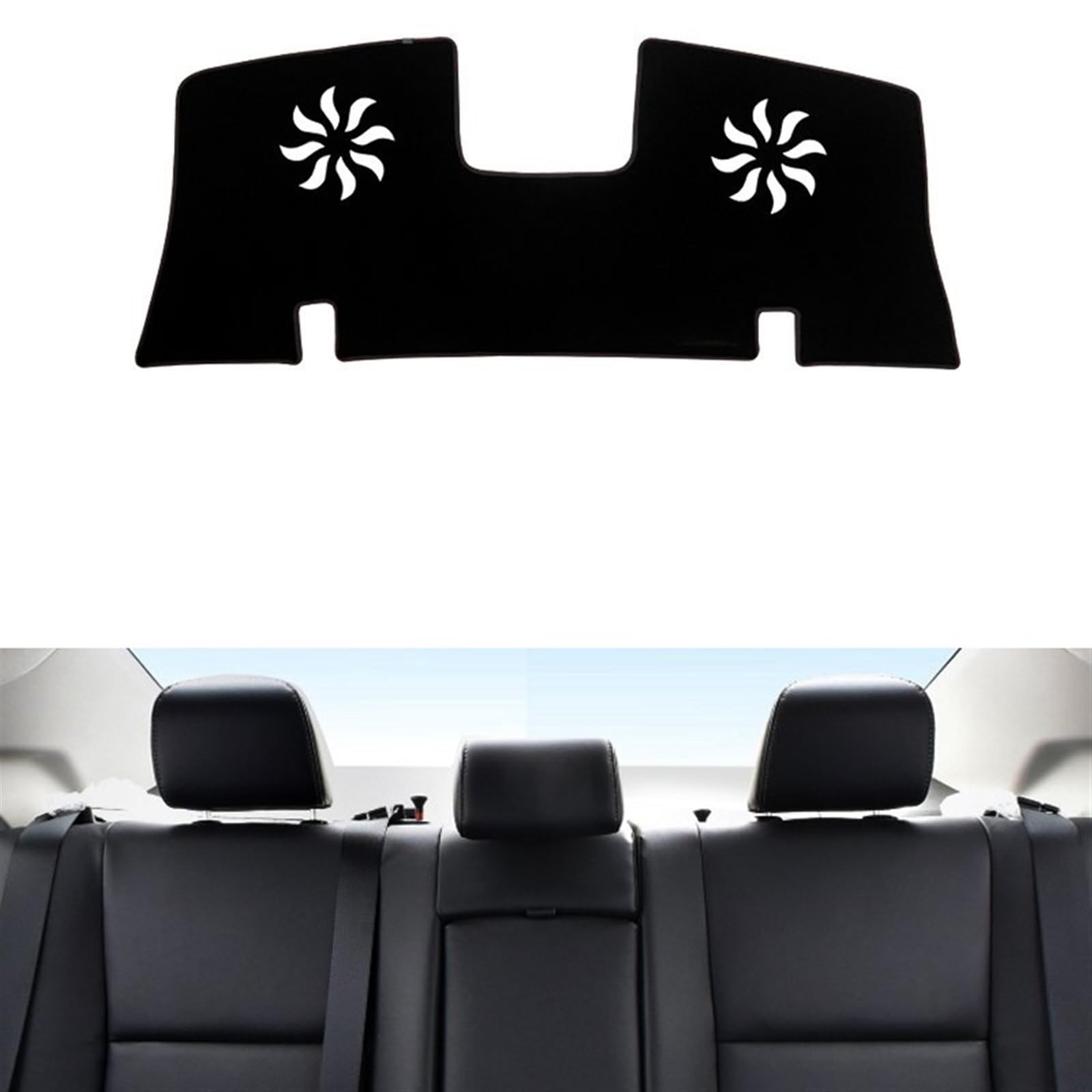 Armaturenbrett Matte Teppich Für Toyota Für Corolla 2014 2015 2016 20172018 Auto Dashboard Vermeiden Licht Pad Instrument Plattform Schreibtisch Abdeckung Matten Teppiche Shade Board Pad(Rear Black Si von WTXXGQ