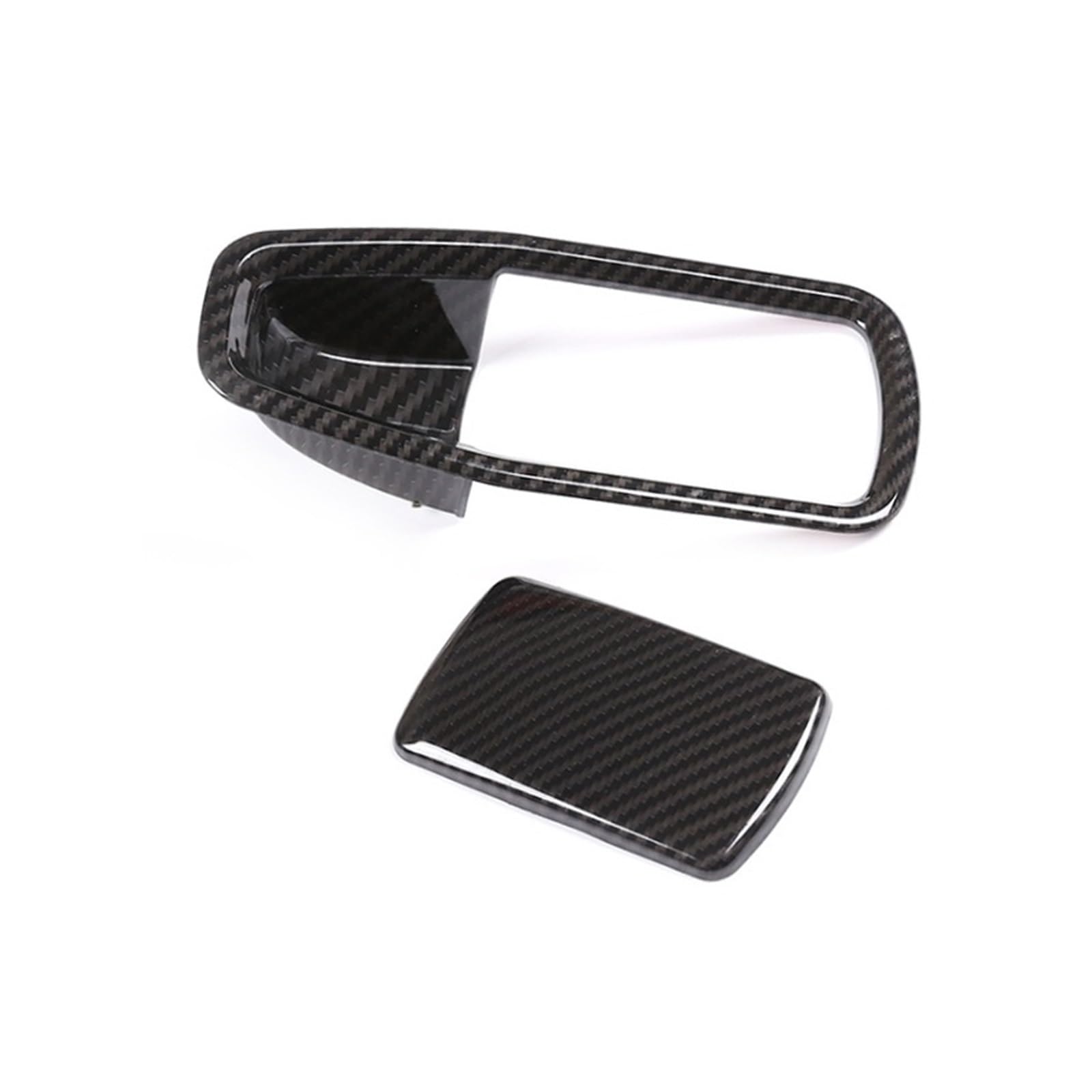 Auto Dekorative Innenbereich Zubehör Für 3 4 Serie G20 G28 320li 325L 2020-2024 Auto Co-pilot Handschuh Box Griff Abdeckung Trim Aufkleber Innen Zubehör Innen(Carbon fiber Style) von WTXXGQ