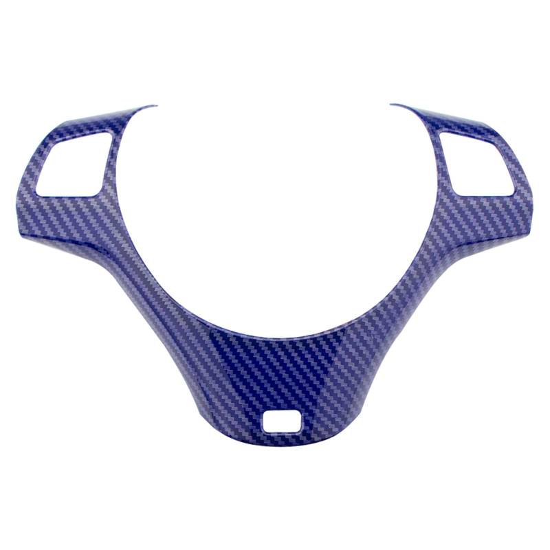 Auto Dekorative Innenbereich Zubehör Für 3 Serie E90 E92 E93 2005-2012 Carbon Faser Stil Auto Innen Lenkrad Dekoration Abdeckung Trim Formteile Innen(Blue) von WTXXGQ