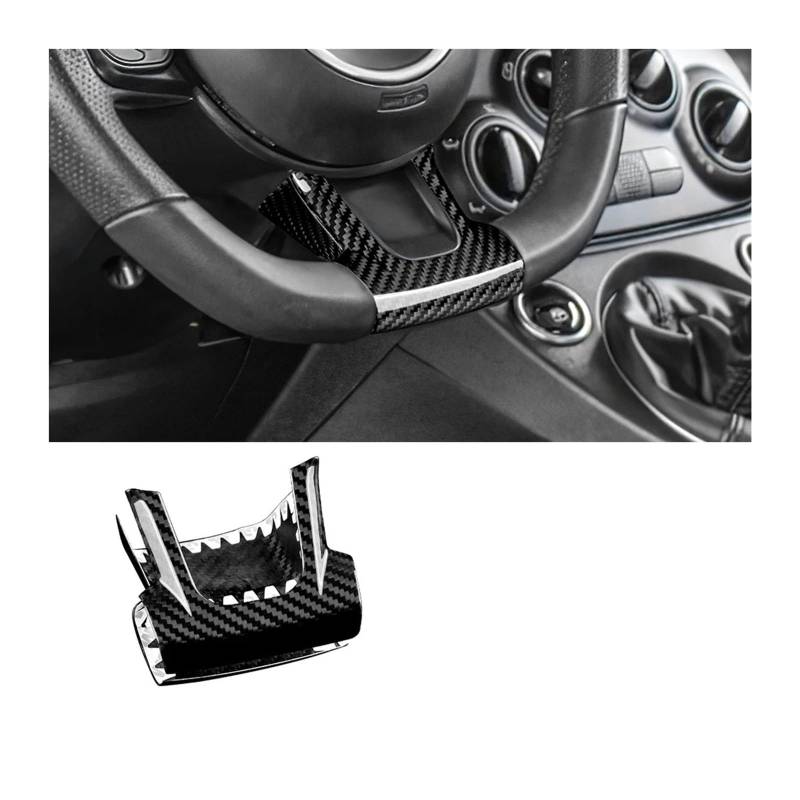 Auto Dekorative Innenbereich Zubehör Für Fiat 500 Für Abarth 595 695 2008-2014 2015 2016 2017 2018 2019 2020 2021 2022 2023 Autoinnenraum Innen(Bottom Frame Black) von WTXXGQ