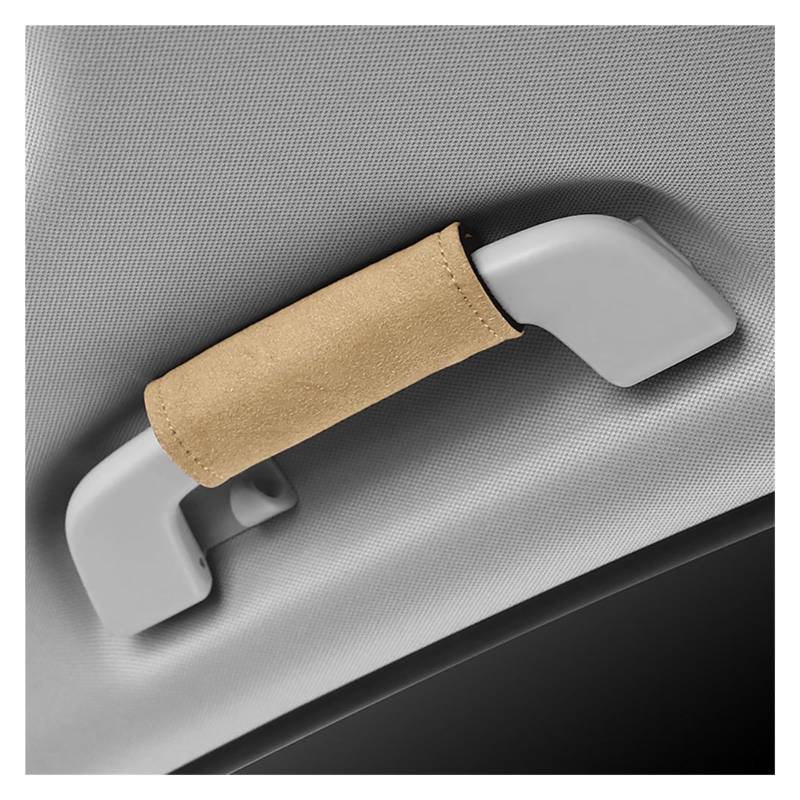 Auto Dekorative Innenbereich Zubehör Universal Auto Dach Armlehne Pull Abdeckung Griff Handschuhe Schutz Auto Zubehör Innen Auto Sicherheit Decke Griff Handschuhe Innen(Beige) von WTXXGQ