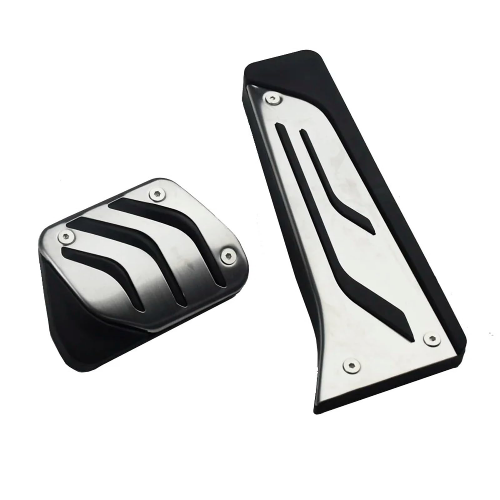 Auto Pedal Abdeckung 5 6 7 Serie F01 F02 F06 F10 520d 520i 525d 528i 530d 530i Gaspedal Bremse Fußstütze Pad Aluminium Legierung Pedal Pedale Kappen(Schwarz) von WTXXGQ