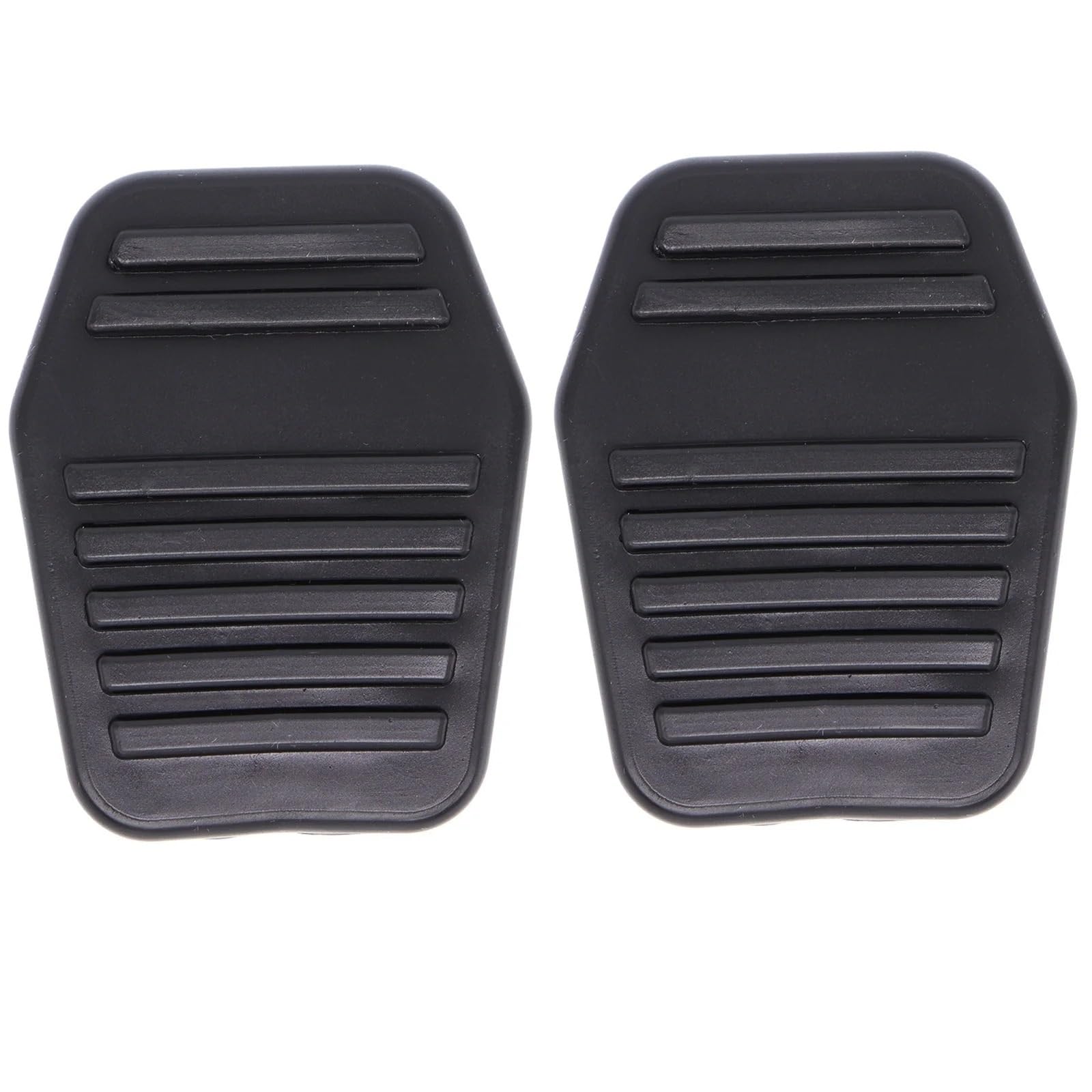 Auto Pedal Abdeckung Für Ford Für Focus 1 MK1 1998-2005 Für Fusion 2001-2007 2008 2009 2010 2011 2012 Auto Schwarz Gummi Fuß Bremse Kupplung Pedal Pad Abdeckungen Pedale Kappen(2 Piece) von WTXXGQ