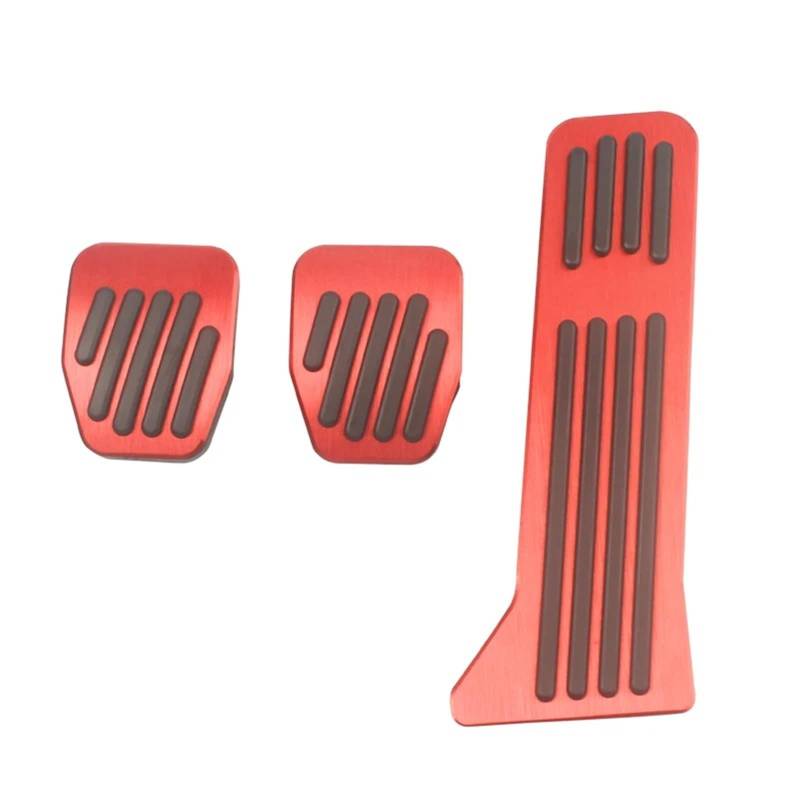 Auto Pedal Abdeckung Für Mazda 2 3 6 Für Dome BM GL GJ CX-5 CX5 KE KF CX3 CX-3 CX7 CX-7 CX-8 CX8 CX9 CX-9 Auto Accelerator Fußstütze Bremse Kupplung Pedal Pad Pedale Kappen(MT 3 Piece Red) von WTXXGQ