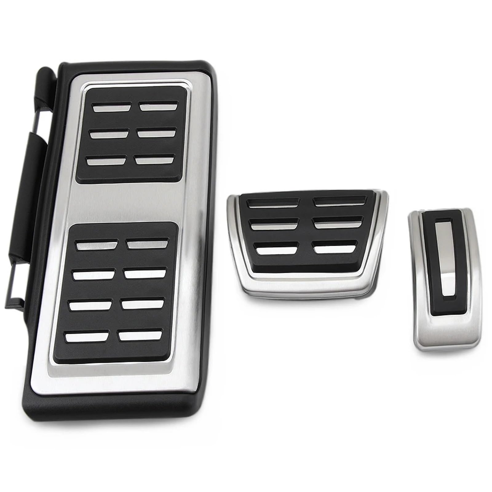 Auto Pedal Abdeckung Für Skoda Für Rapid Für Octavia 5E 5F A7 Für Rapid Für Superb Für Kodiaq Auto Kupplung Bremse Fußstütze Pedal Pedale Kappen(Full 3 piecefor at) von WTXXGQ