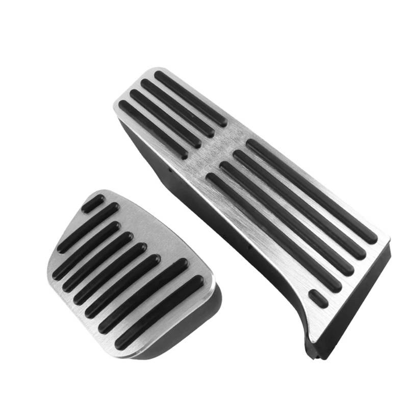 Auto Pedal Abdeckung Für Subaru Für Solterra EA10 2022 2023 Fuß Pedale Alumium Nicht-Slip Abdeckung Bremspedal Auto Pedal Pads Zubehör Pedale Kappen(Silber) von WTXXGQ