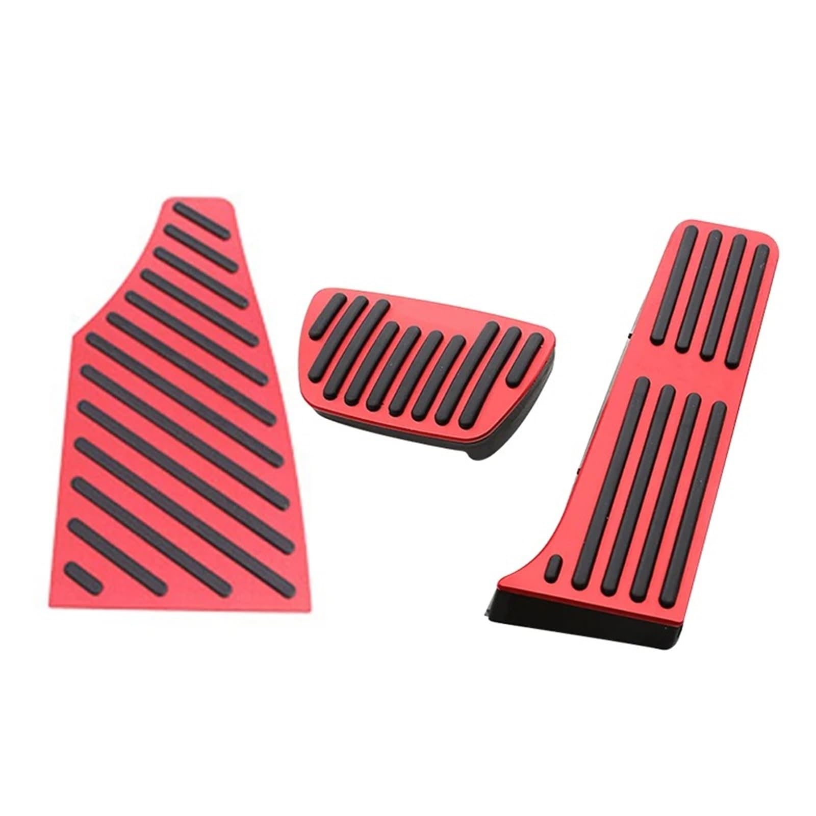 Auto Pedal Abdeckung Für Toyota Für Highlander XU70 Für Hybrid 2020 2021 2022 2023 2024 Auto Accelerator Bremspedal Matte Non-Slip Fuß Rest Pad Abdeckung Pedale Kappen(3 Piece Red) von WTXXGQ