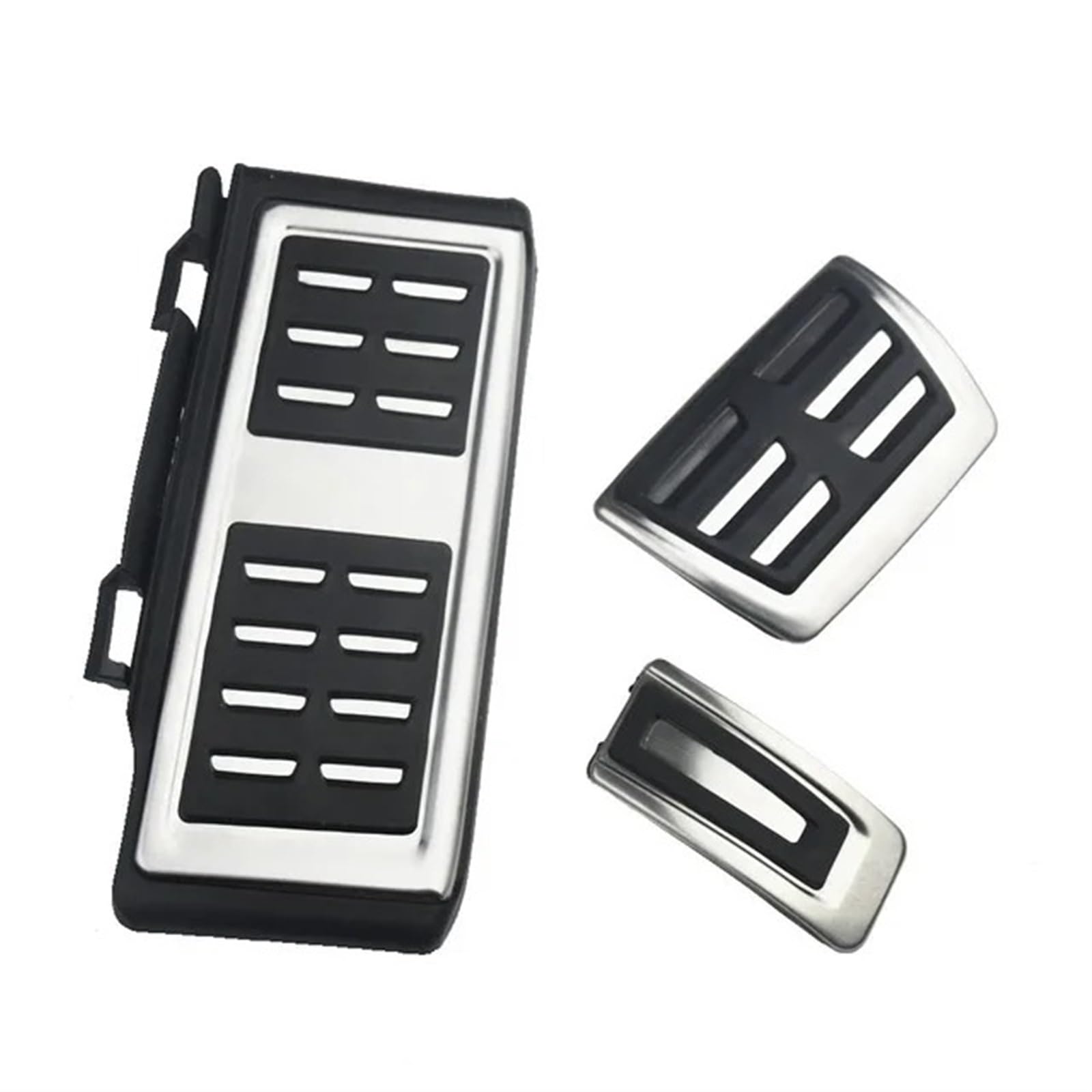 Auto Pedal Abdeckung Für VW Für Golf 7 8 Für GTI MK7 Für Lamando Für Polo A05 Für Passat B8 Für Skoda Für Rapid Für Octavia 5E 5F A7 2014+ Edelstahl-Pedalabdeckung Pedale Kappen(at with Rest Pedal) von WTXXGQ