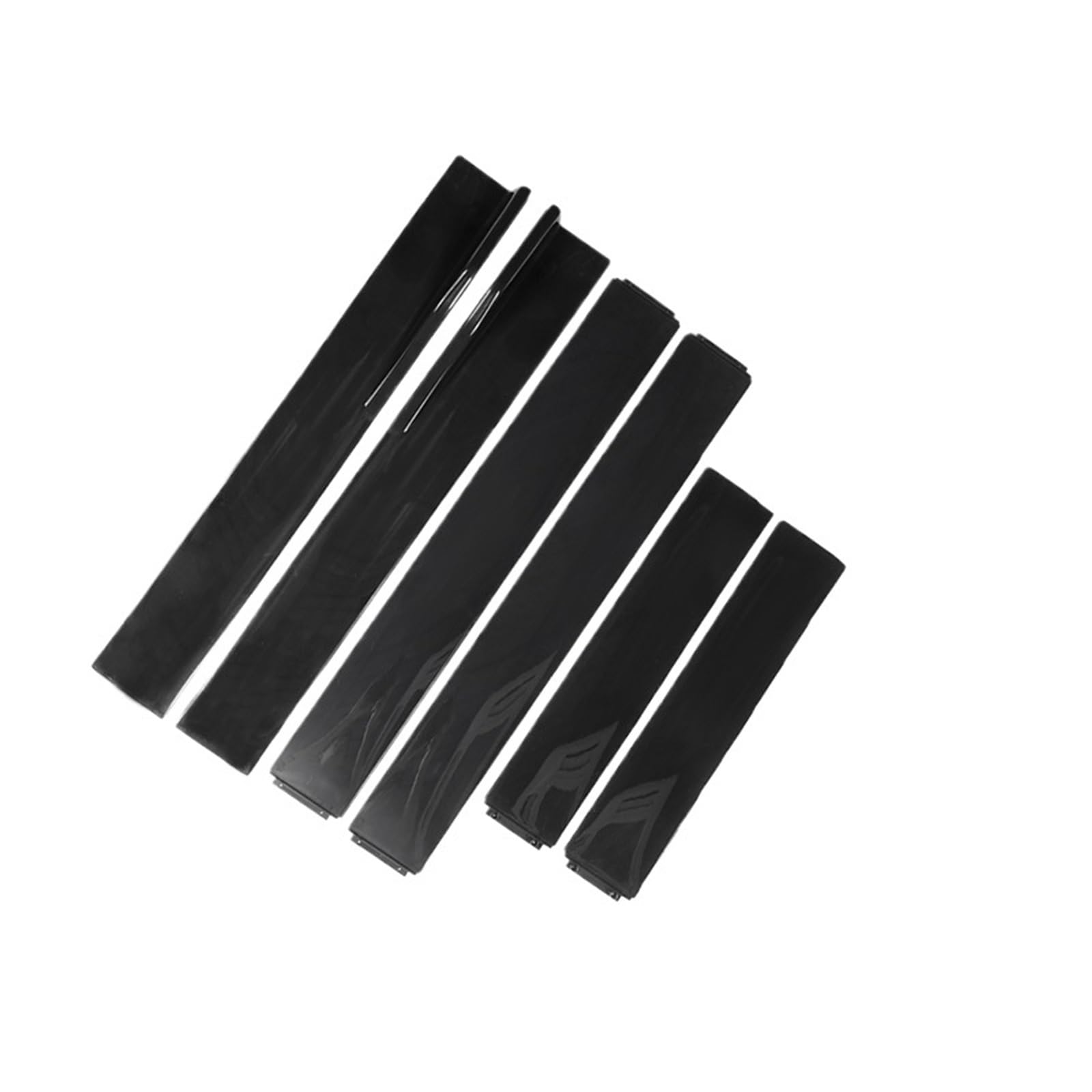 Auto Seitenschweller 2 m/2,2 m Für Toyota Universal Seite Röcke Verlängerung Rocker Panels Lip Splitter Autoscooter Styling 6PCS Auto Seitenrock Splitter(2.2m Bright Black) von WTXXGQ