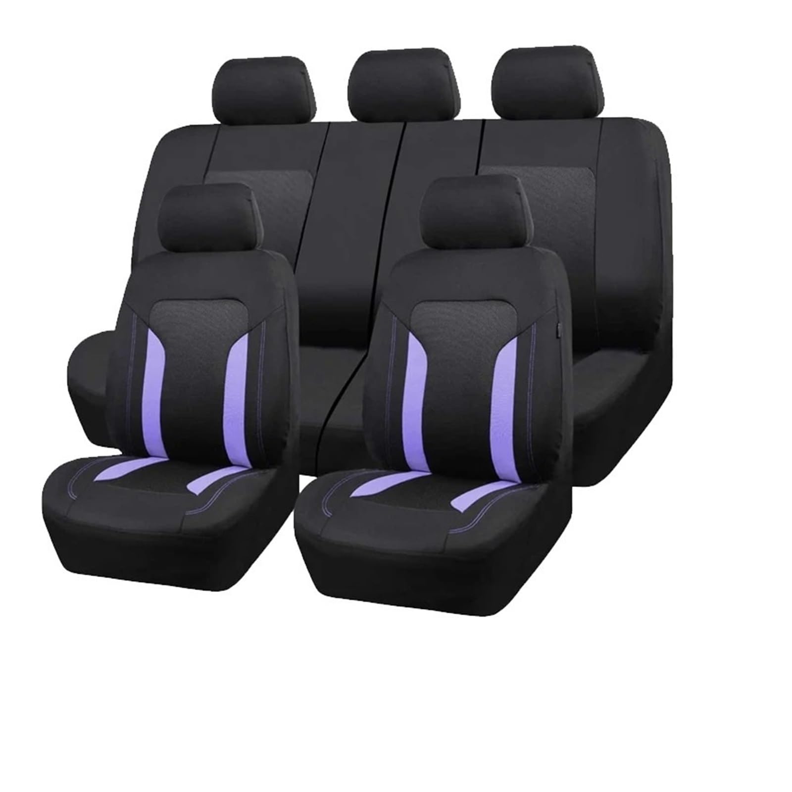 Autositzbezüge Atmungsaktive Autositzbezüge Aus Netzgewebe Autozubehör Innenraum Mit Gesäßtasche Sitzbezug Für Das Auto Kann Geteilt Werden Airbag-kompatibel Auto Schonbezüge(Purple 5 Seat) von WTXXGQ