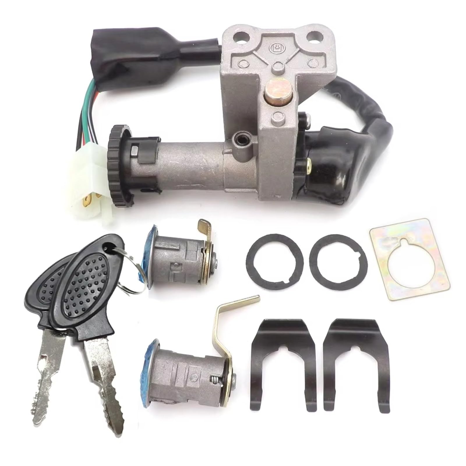 Motorrad Zündschloss Für 50cc & 150cc 4 Pin 4 Drähte Zündschloss Sperren GY6 Roller Moped Pins Montage von WTXXGQ