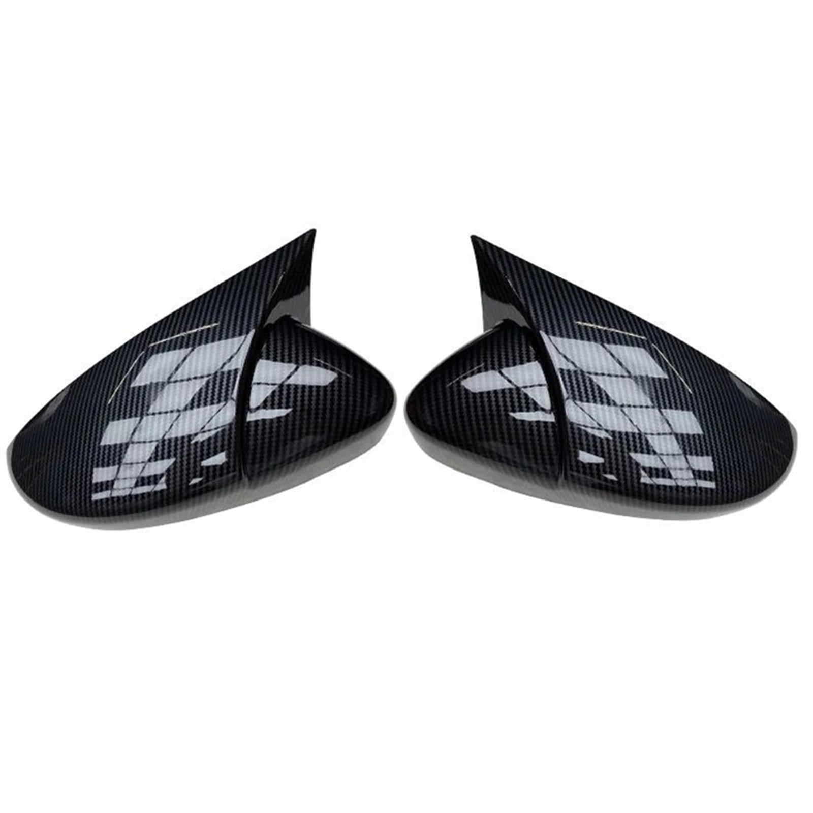 Seitenspiegel Cap Für VW Für Golf 6 MK6 Für GTI Für GTD 2009-2013 Carbon Look Seite Flügel Spiegel Abdeckung Seite Rückspiegel Kappe Abdeckung Auto Spiegelkappen(1 set Carbon pattern) von WTXXGQ