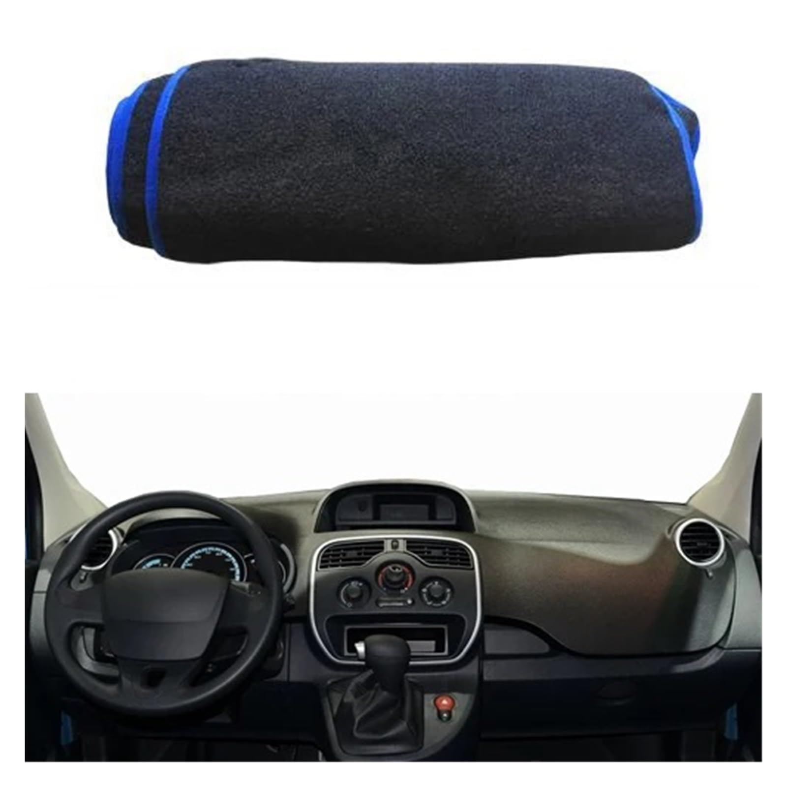 Teppich Dashmat Für Kangoo 2010 2011 2012 2013 2014 2015 2016 2017 2018 2019 Auto Innere Dashboard Abdeckung Dash Matte Teppich Sonnenschutz Bord DashMat Anti-Uv Dash Matte Pad Teppich(LHD Blue) von WTXXGQ