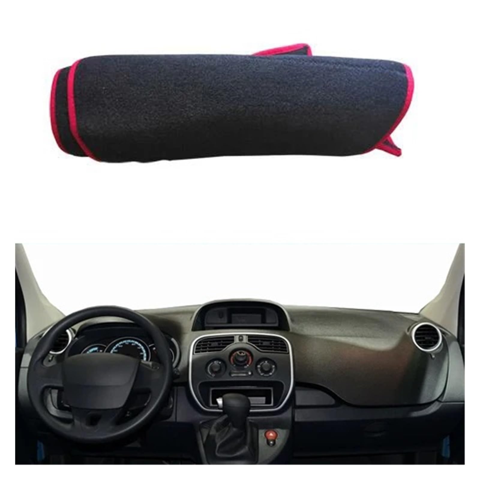 Teppich Dashmat Für Kangoo 2010 2011 2012 2013 2014 2015 2016 2017 2018 2019 Auto Innere Dashboard Abdeckung Dash Matte Teppich Sonnenschutz Bord DashMat Anti-Uv Dash Matte Pad Teppich(LHD Red) von WTXXGQ