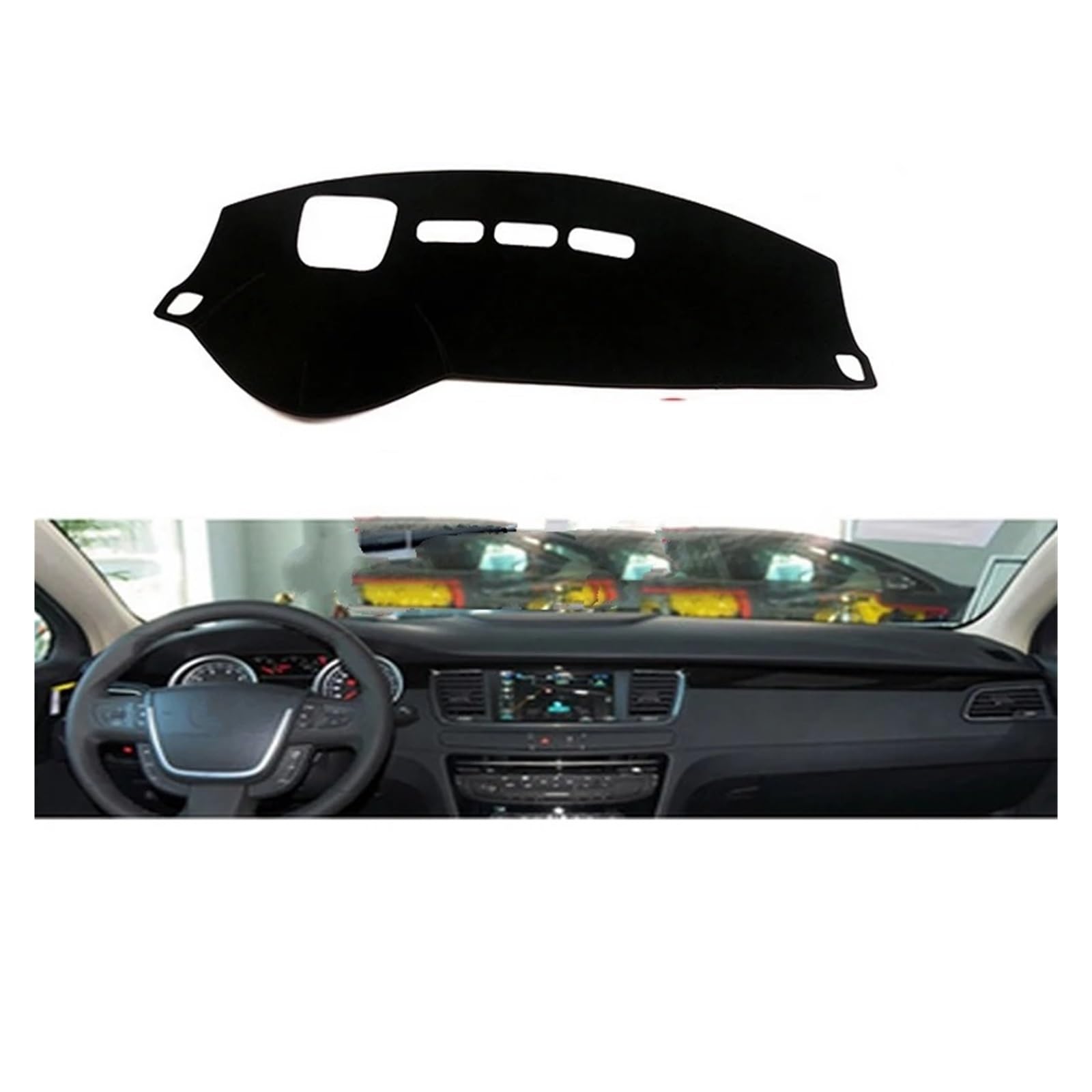 Teppich Dashmat Für Peugeot 508 2011 2012 2013 2014 2015 2016 Rechts- Und Linkslenker Auto Armaturenbrett Abdeckungen Matte Schatten Kissen Pad Teppiche Dash Matte Pad Teppich(Red Edge,Left Drive) von WTXXGQ