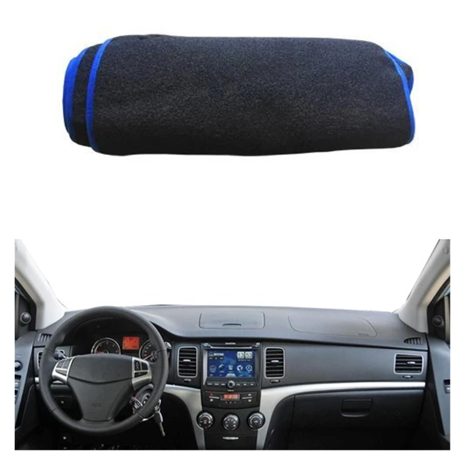 Teppich Dashmat Für SsangYong Für Korando 2011 2012 2013 LHD Sonnenschutz Pad Teppich Dashmat Sonnenschutz Pad Auto Dashboard Abdeckung Teppich Cape Dash Matte Pad Teppich(Blue) von WTXXGQ