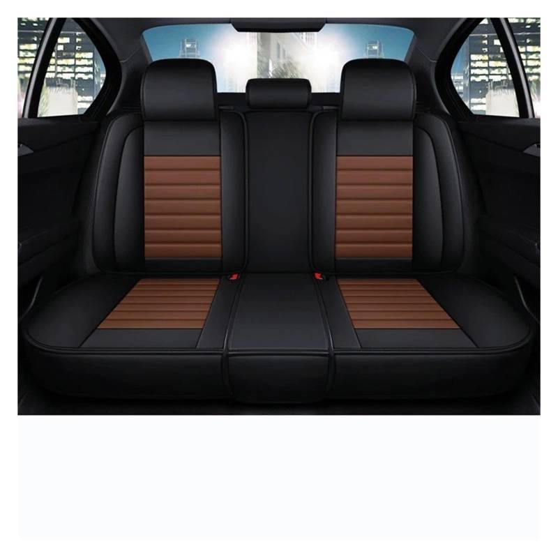 WTXXGQ Autositzbezüge Für FIAT Für Grande Für Punto Für Albea 500x Für Bravo Universeller Autositzbezug Auto Schonbezüge(Rear Seats-Coffee) von WTXXGQ