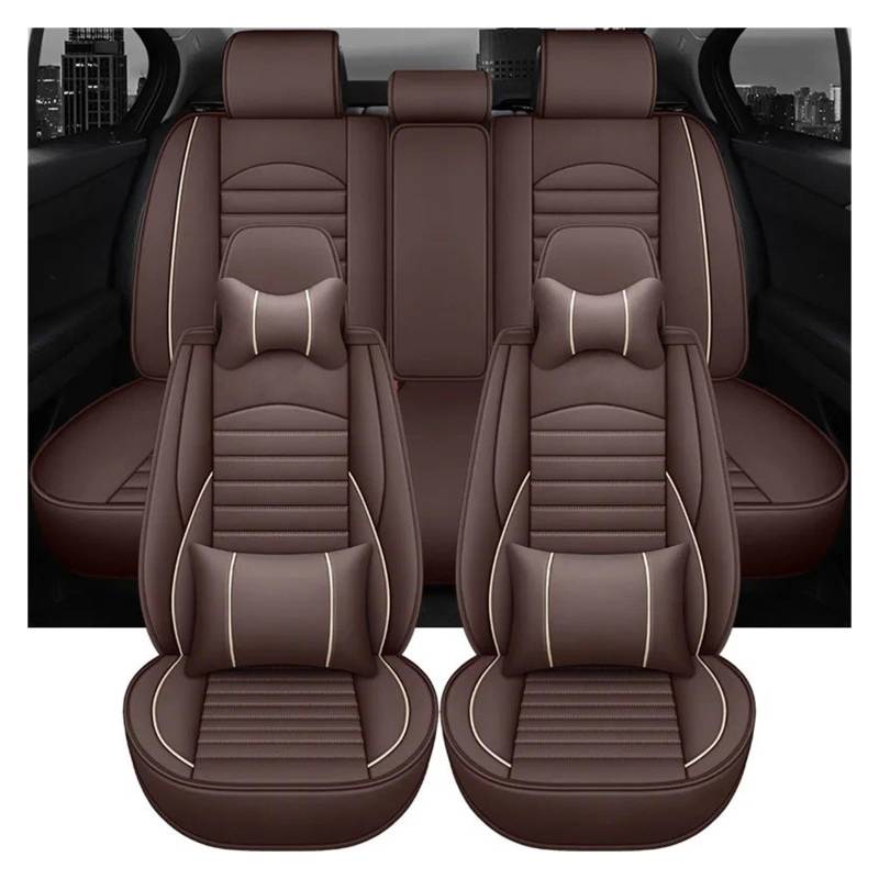 WTXXGQ Autositzbezüge Für Nissan Für Kicks Universal Leder Auto Auto Sitzbezüge Auto Schonbezüge(9 Piece-F) von WTXXGQ