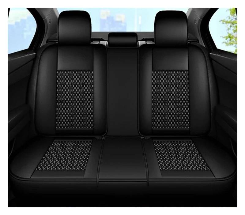 WTXXGQ Autositzbezüge Für SEAT Alle Modelle Für Leon Für Ibiza Für Tarraco Für Ateca Für Arona Für Altea Atmungsaktiver Autositzbezug Aus Eisseide Aus Leder Auto Schonbezüge(A-Back Row) von WTXXGQ